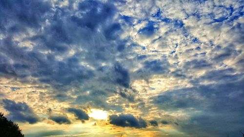 Low angle view of dramatic sky