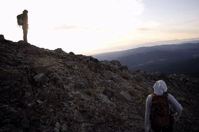 Man standing on landscape