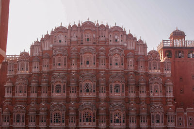 Historical building against sky during sunset