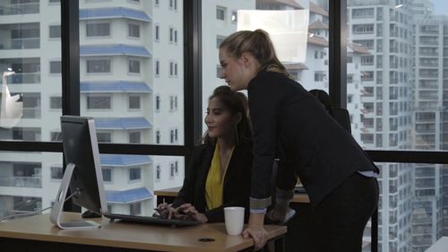 Woman working in office