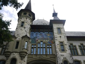 Low angle view of building against sky