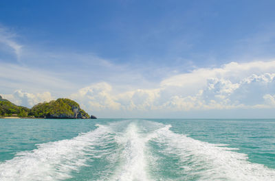 Scenic view of sea against sky