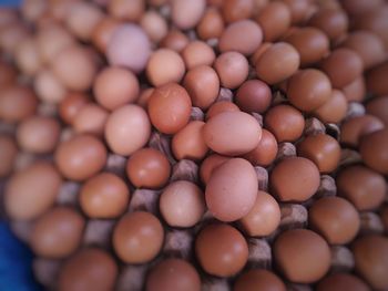 Full frame shot of eggs for sale