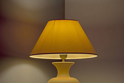 Close-up of illuminated lamp