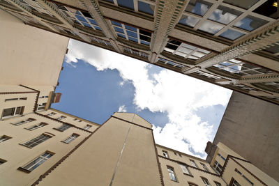 Low angle view of building against sky