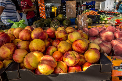 Fruits for sale at market stall