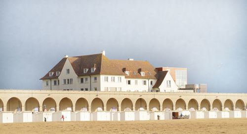 View of historic building against clear sky