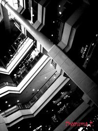 Low angle view of illuminated building