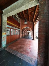 Empty corridor of building