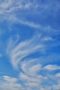 Low angle view of cloudy sky