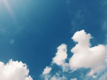 Low angle view of clouds in sky