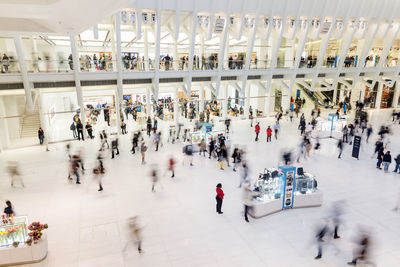 Oculus station in new york, busy crowded afternoon