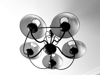 Low angle view of electric lamp
