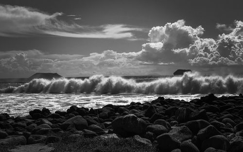 Scenic view of sea against sky