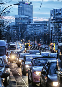 City street with buildings in background