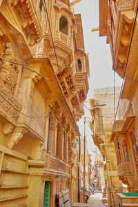 Low angle view of historical building against sky