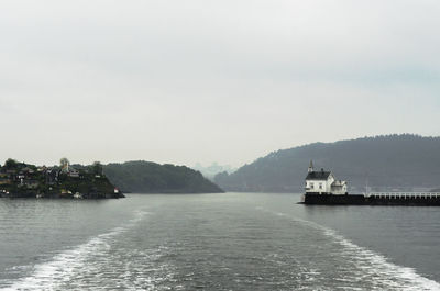 Boats in sea