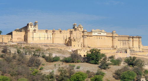 Historic building against blue sky