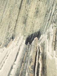 Low angle view of rock formations