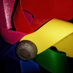 Close-up of multi colored umbrella