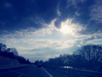 Road passing through landscape