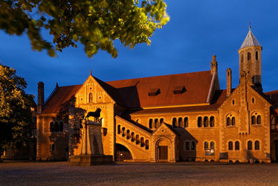 Low angle view of historic building against sky