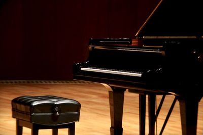 Interior of piano