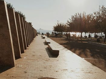 People walking on road