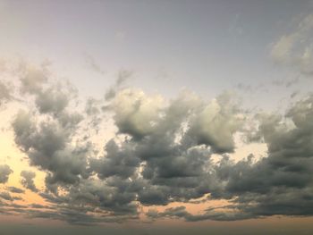 Low angle view of cloudscape