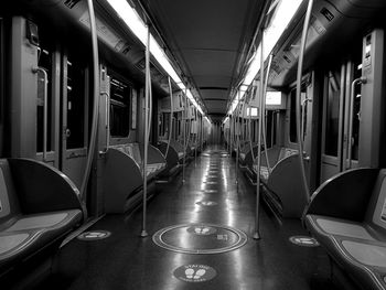 Interior of train