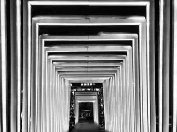 Empty corridor of building