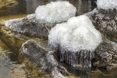 Close-up view of stone