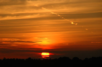 Scenic view of sunset sky