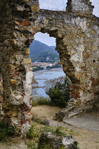 View of rock formations