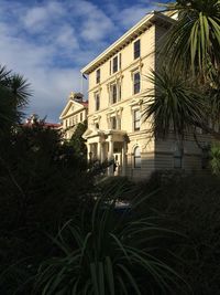 Low angle view of building against sky