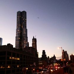 City street with buildings in background