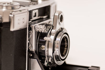 Close-up of vintage camera