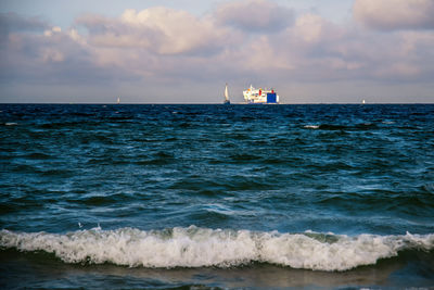 Scenic view of sea against sky