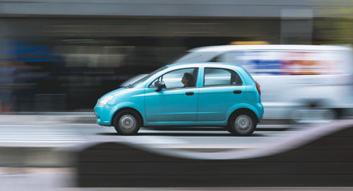 View of car on road