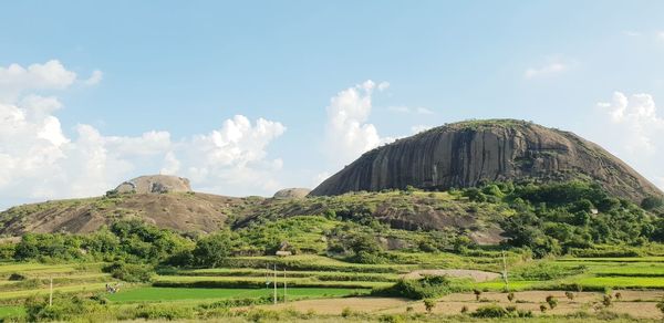 Panoramic view of landscape against sky