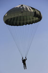 Low angle view of parachute