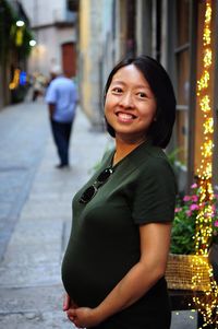 Portrait of a smiling young woman