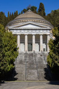 Low angle view of historical building