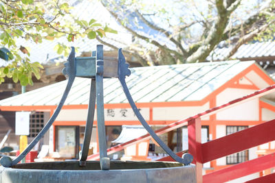 Exterior of traditional building against sky