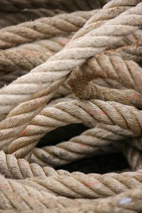 Full frame shot of tangled rope