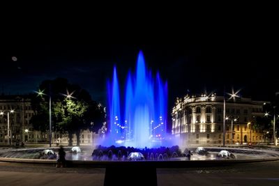 Light trails at night