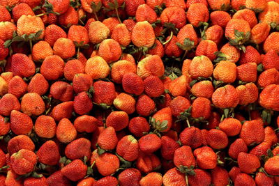 Full frame shot of strawberries