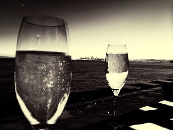 Close-up of drink on table