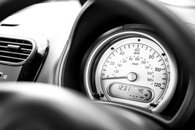 Close-up of vintage car