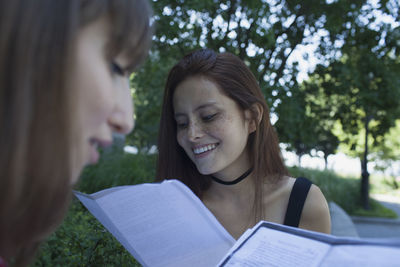 Portrait of a smiling young woman